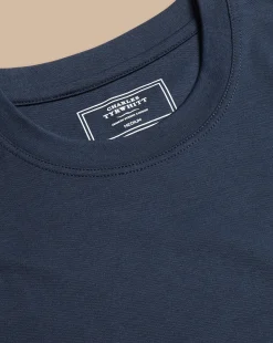 t-shirts|Blue Shirts<Charles Tyrwhitt Cotton Tyrwhitt T-Shirt - Navy