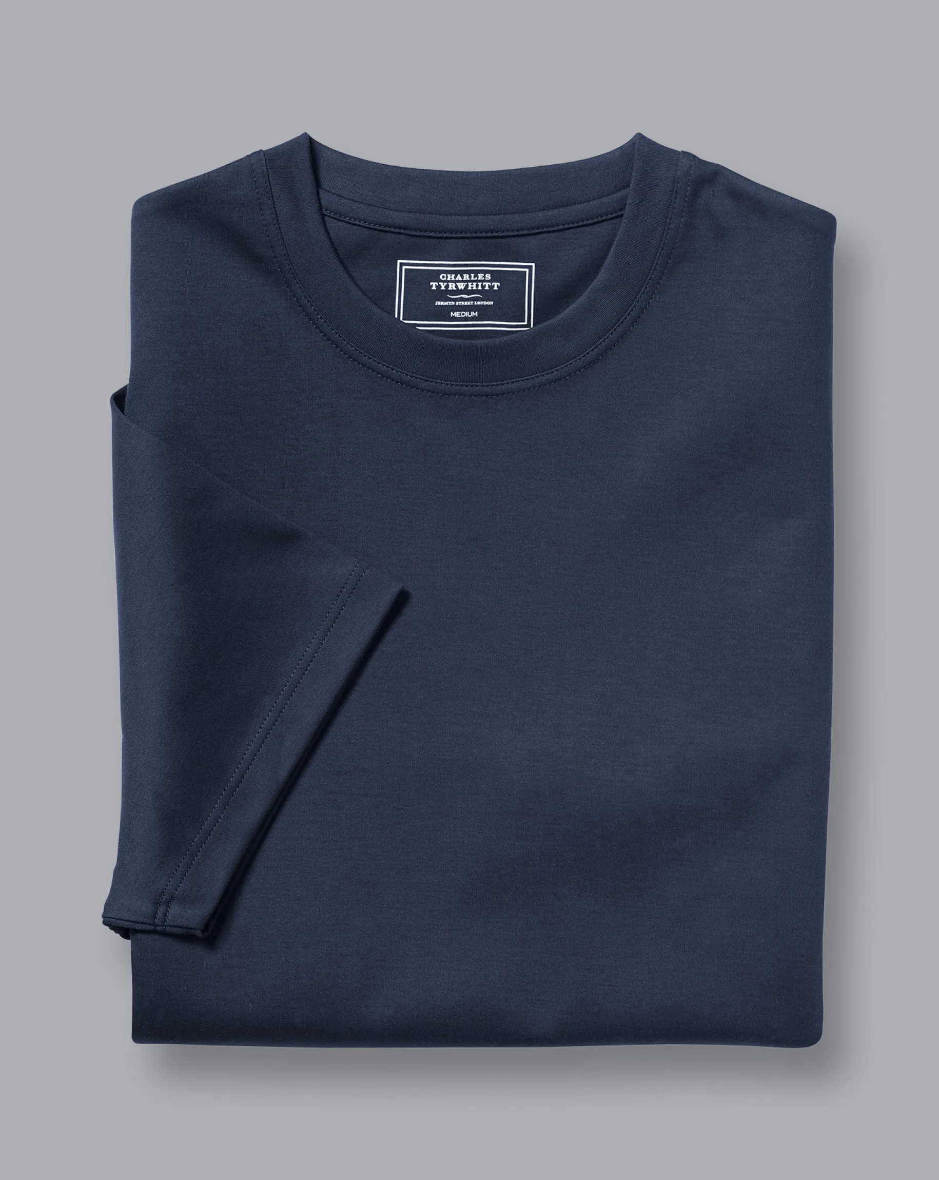 t-shirts|Blue Shirts<Charles Tyrwhitt Cotton Tyrwhitt T-Shirt - Navy