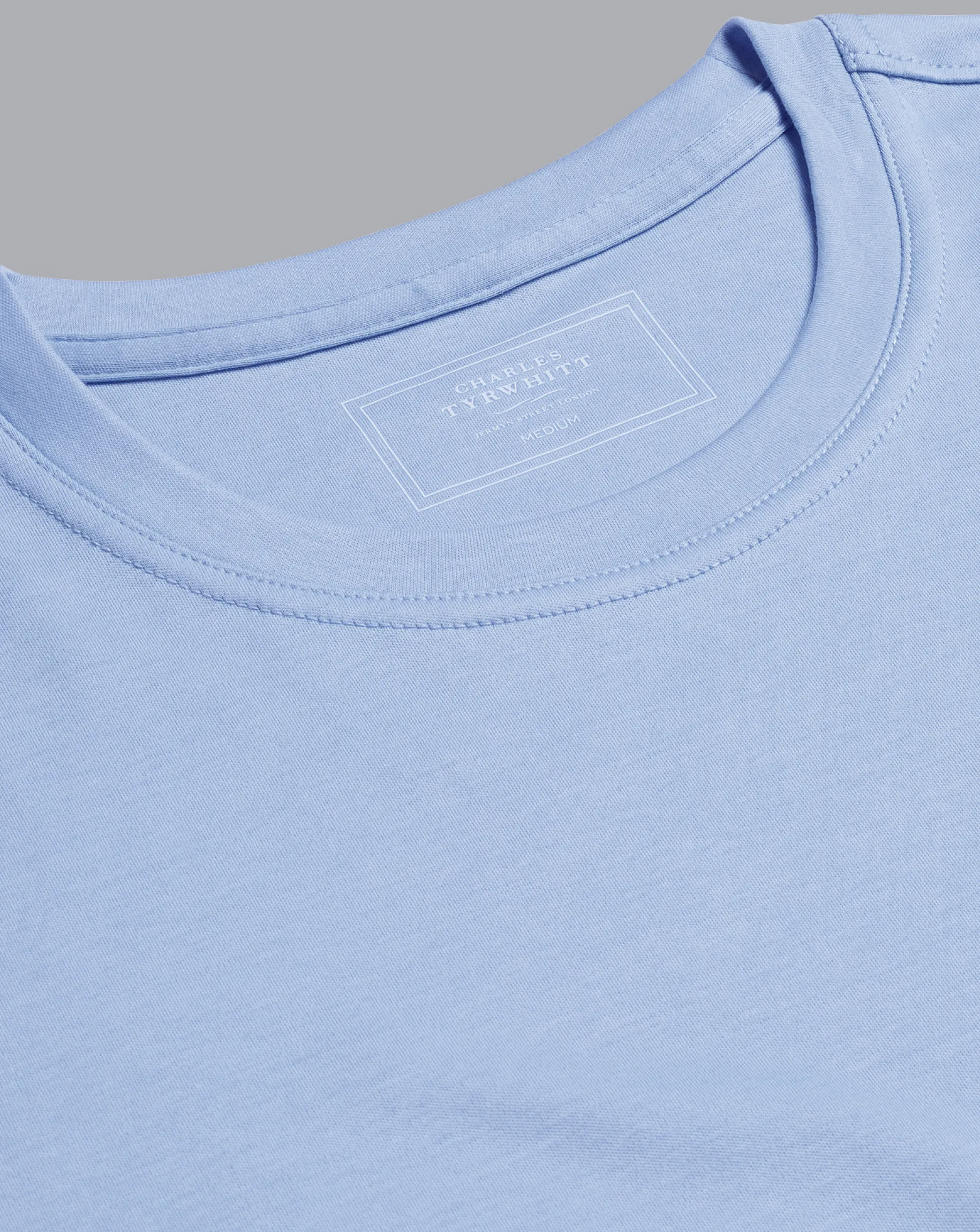 Shirt Sale|Polos<Charles Tyrwhitt Cotton Tyrwhitt T-Shirt - Sky Blue