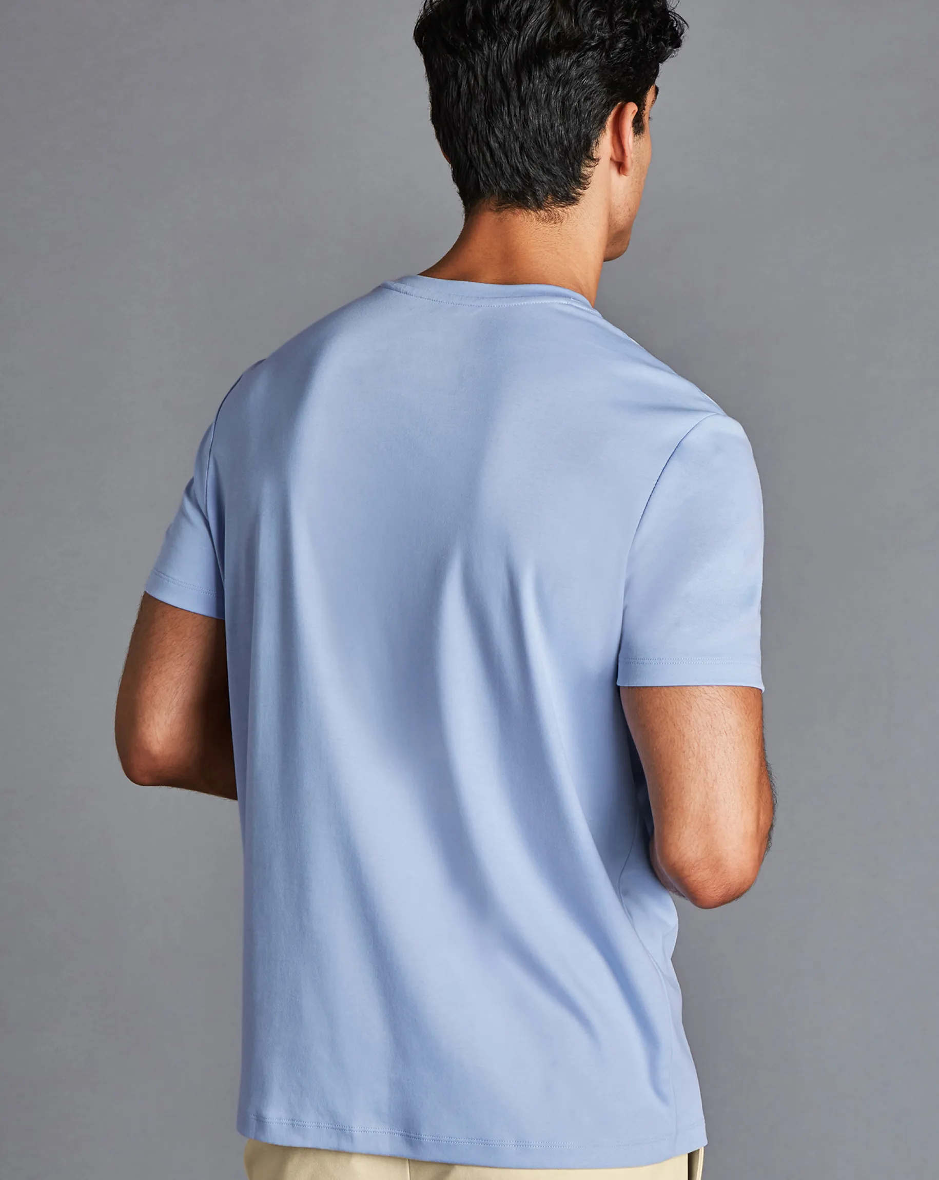 Shirt Sale|Polos<Charles Tyrwhitt Cotton Tyrwhitt T-Shirt - Sky Blue