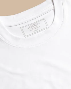 t-shirts|White Shirts<Charles Tyrwhitt Cotton Tyrwhitt T-Shirt - White
