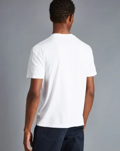 t-shirts|White Shirts<Charles Tyrwhitt Cotton Tyrwhitt T-Shirt - White