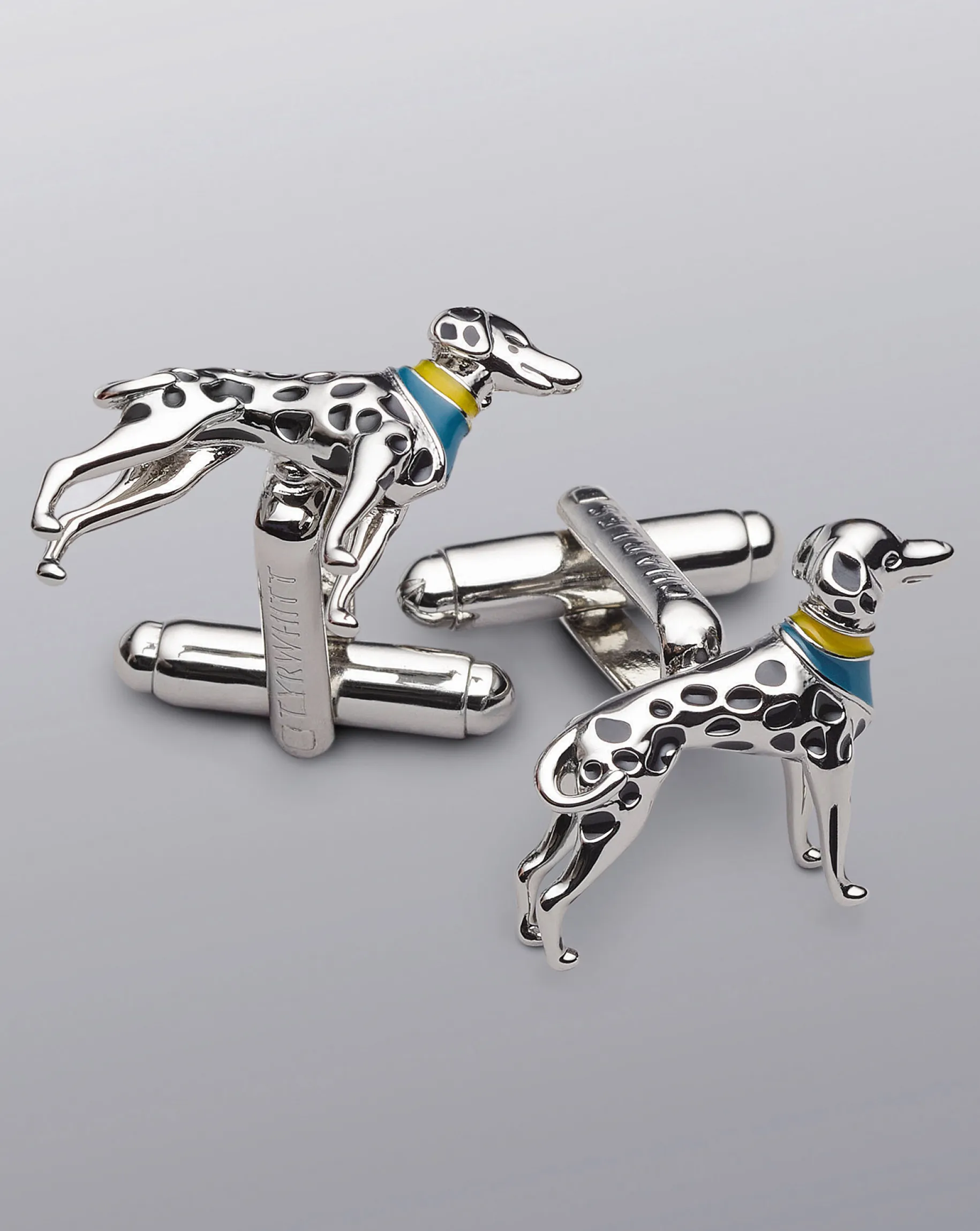 Accessories<Charles Tyrwhitt Dalmatian Cufflink - Silver Grey
