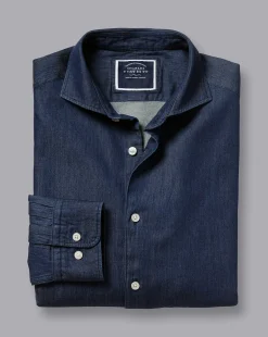 Casual Shirts|S<Charles Tyrwhitt Denim Shirt - Denim Blue