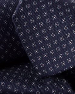 Ties & Bow-ties<Charles Tyrwhitt Diamond Print Silk Tie - Blue Royal