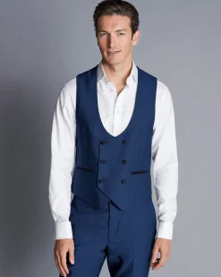 Vests<Charles Tyrwhitt Dinner Suit Vest - Royal Blue