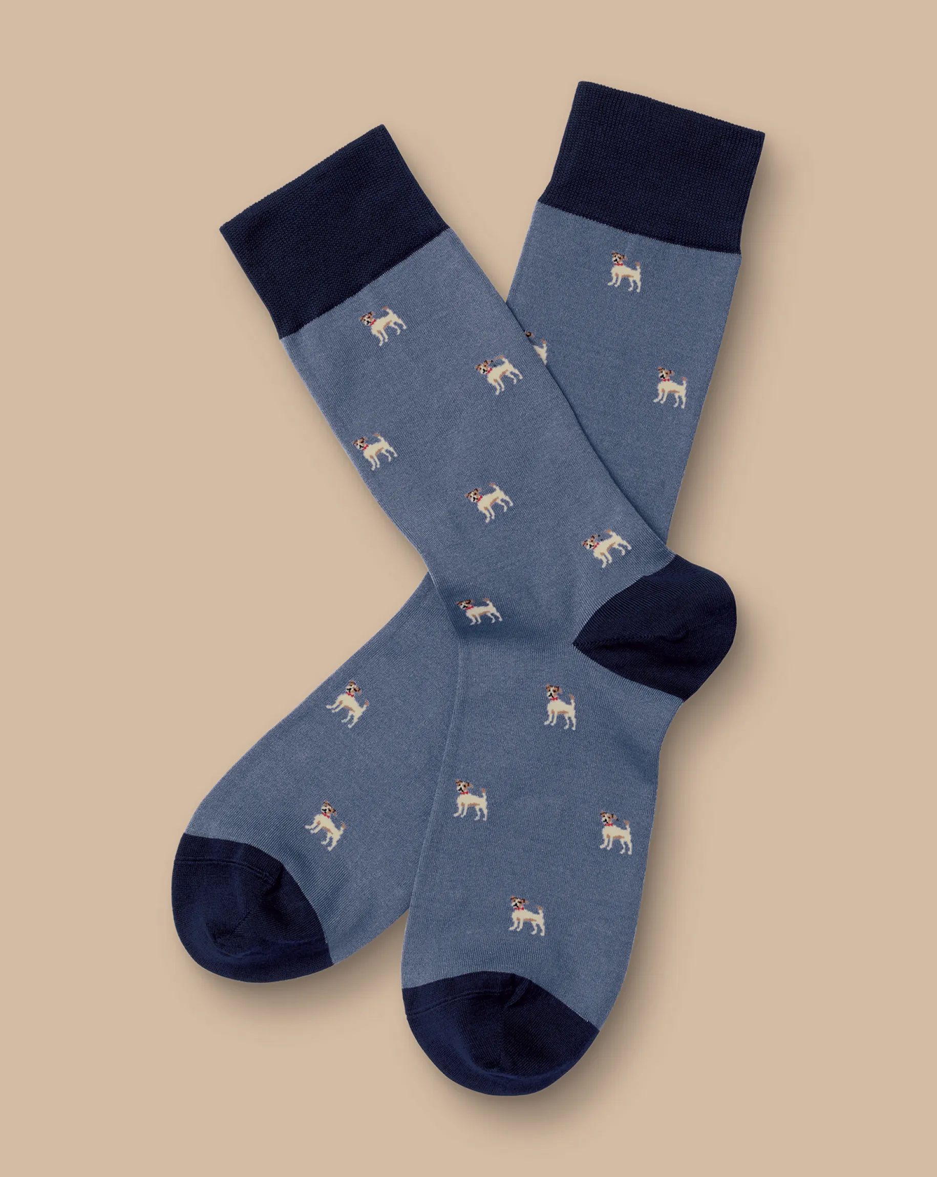 Socks<Charles Tyrwhitt Dog Socks - Steel Blue