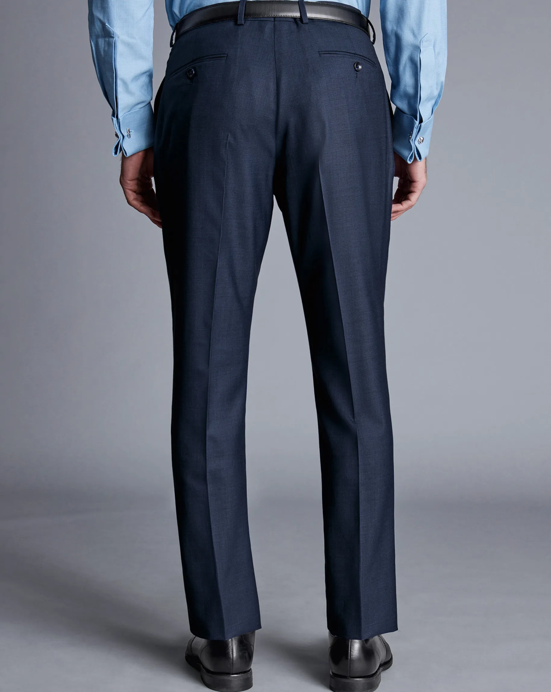 Suit Pants|Pants & Shorts<Charles Tyrwhitt End On End Ultimate Performance Suit Pants - Ink Blue