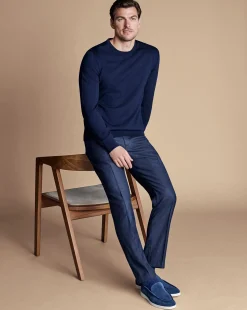 Suit Pants<Charles Tyrwhitt End-on-End Ultimate Performance Suit Pants - Navy