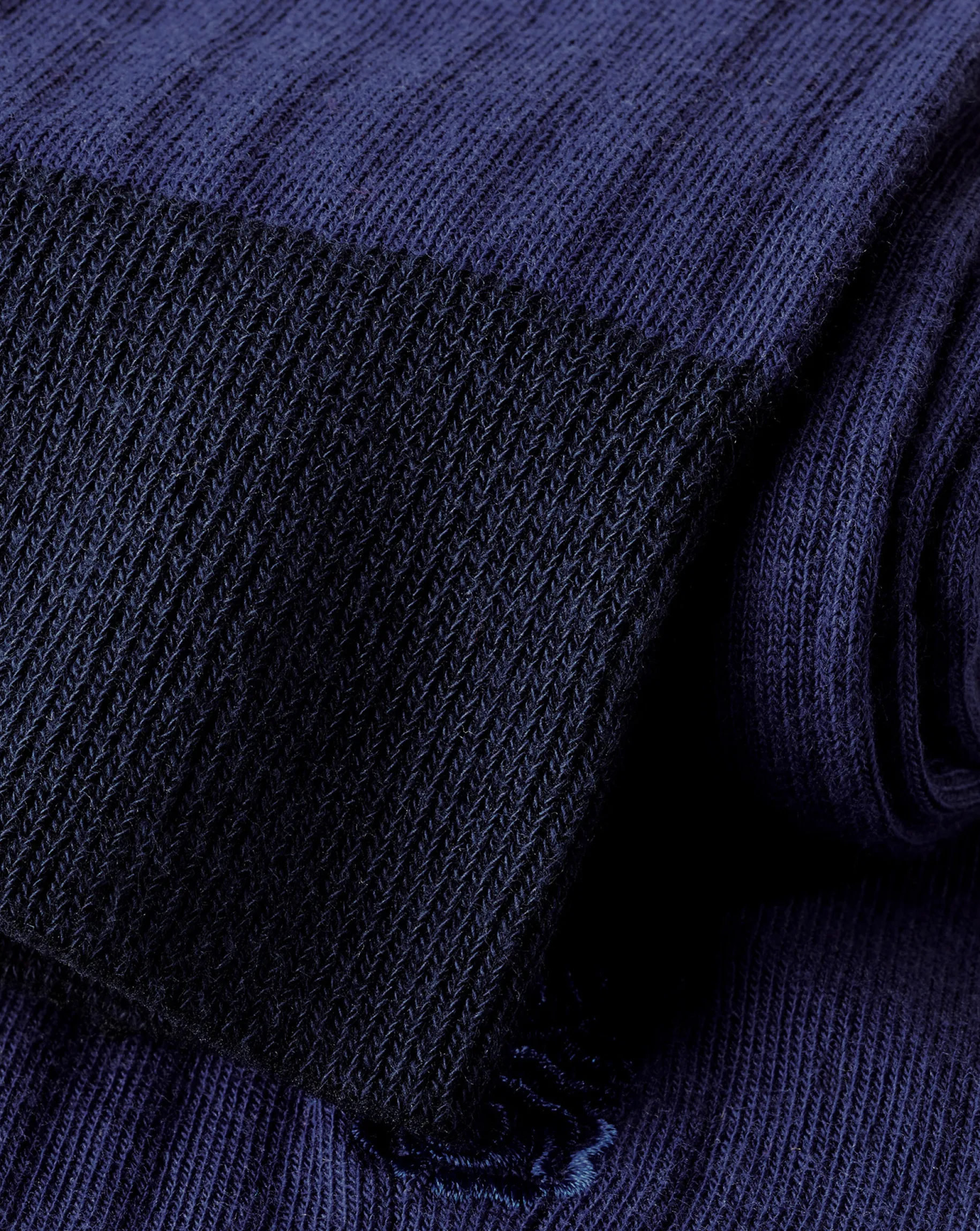 Socks<Charles Tyrwhitt England Rugby Cotton Rib Socks - French Blue Navy