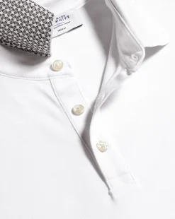 White Shirts|White<Charles Tyrwhitt England Rugby Pique Polo - White