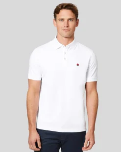 White Shirts|White<Charles Tyrwhitt England Rugby Pique Polo - White
