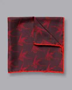 Accessories<Charles Tyrwhitt England Rugby Player Pocket Square - Berry