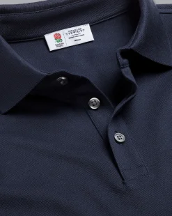 Blue Shirts|Blue<Charles Tyrwhitt England Rugby Red Rose Pique Polo - Navy