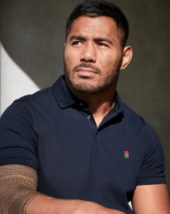 Blue Shirts|Blue<Charles Tyrwhitt England Rugby Red Rose Pique Polo - Navy