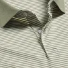 Shirt Sale|Polos<Charles Tyrwhitt Fine Stripe Jersey Polo - Sage Green & Ecru