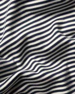 Shirt Sale|Polos<Charles Tyrwhitt Fine Stripe Jersey Polo - Navy & Ecru Navy & Ecru