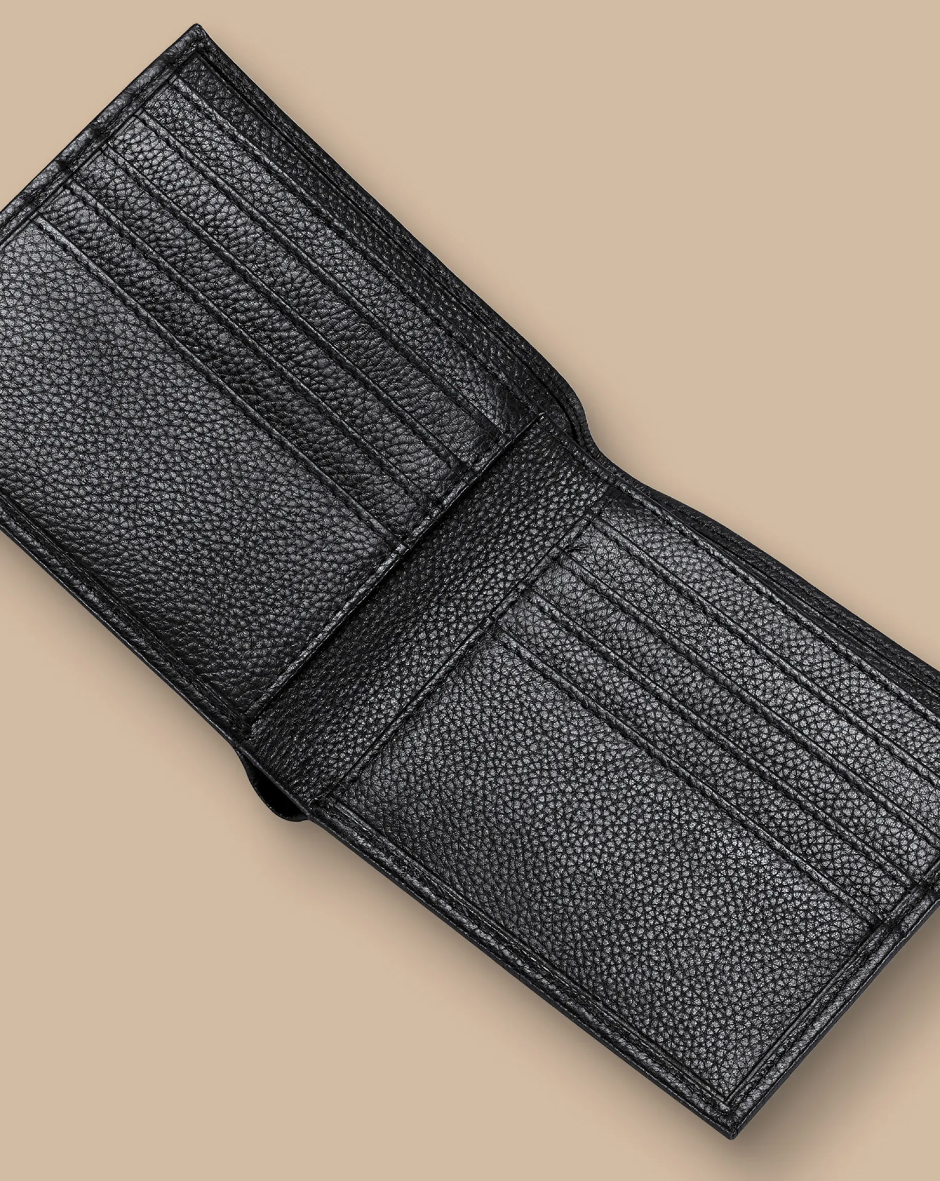 Leather Goods<Charles Tyrwhitt Grain Leather Wallet - Black