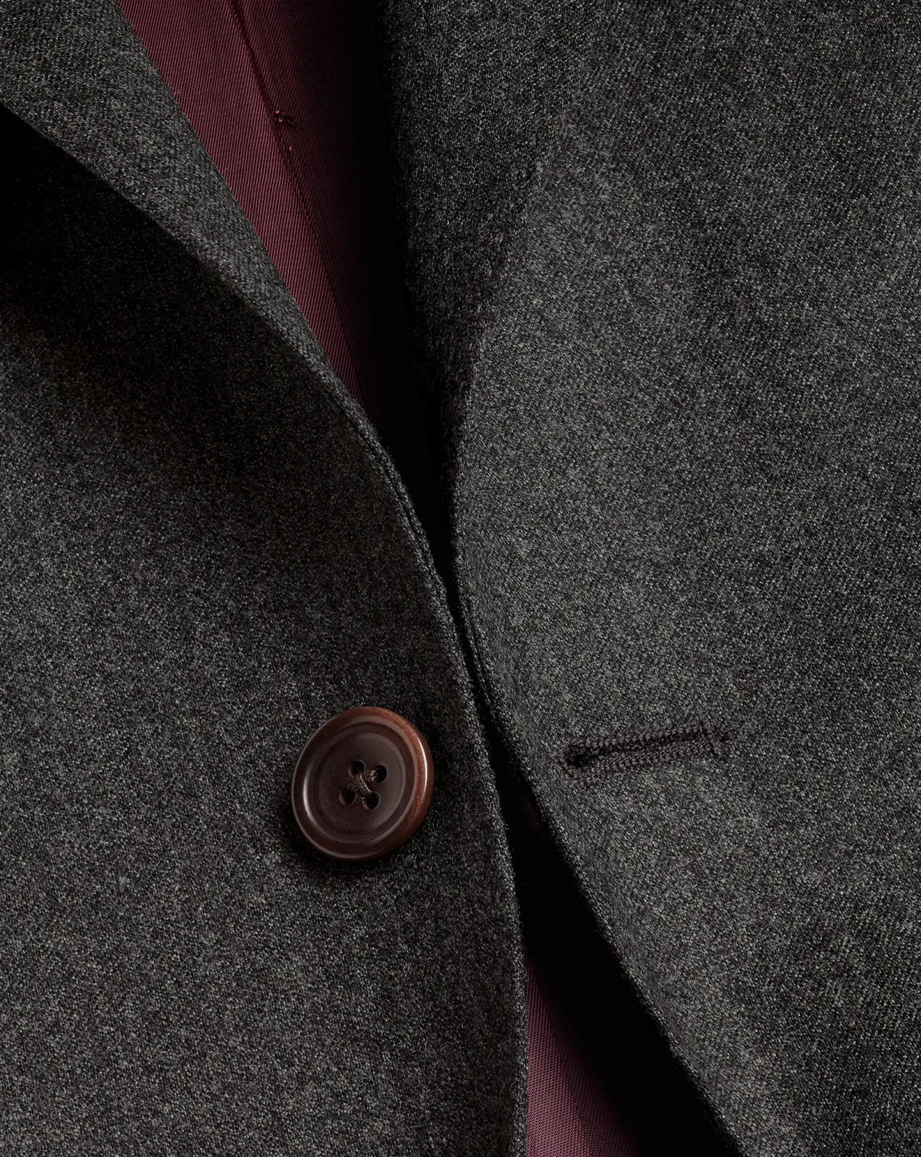 Suit Jackets|Blazers<Charles Tyrwhitt Italian Flannel Suit Jacket Grey
