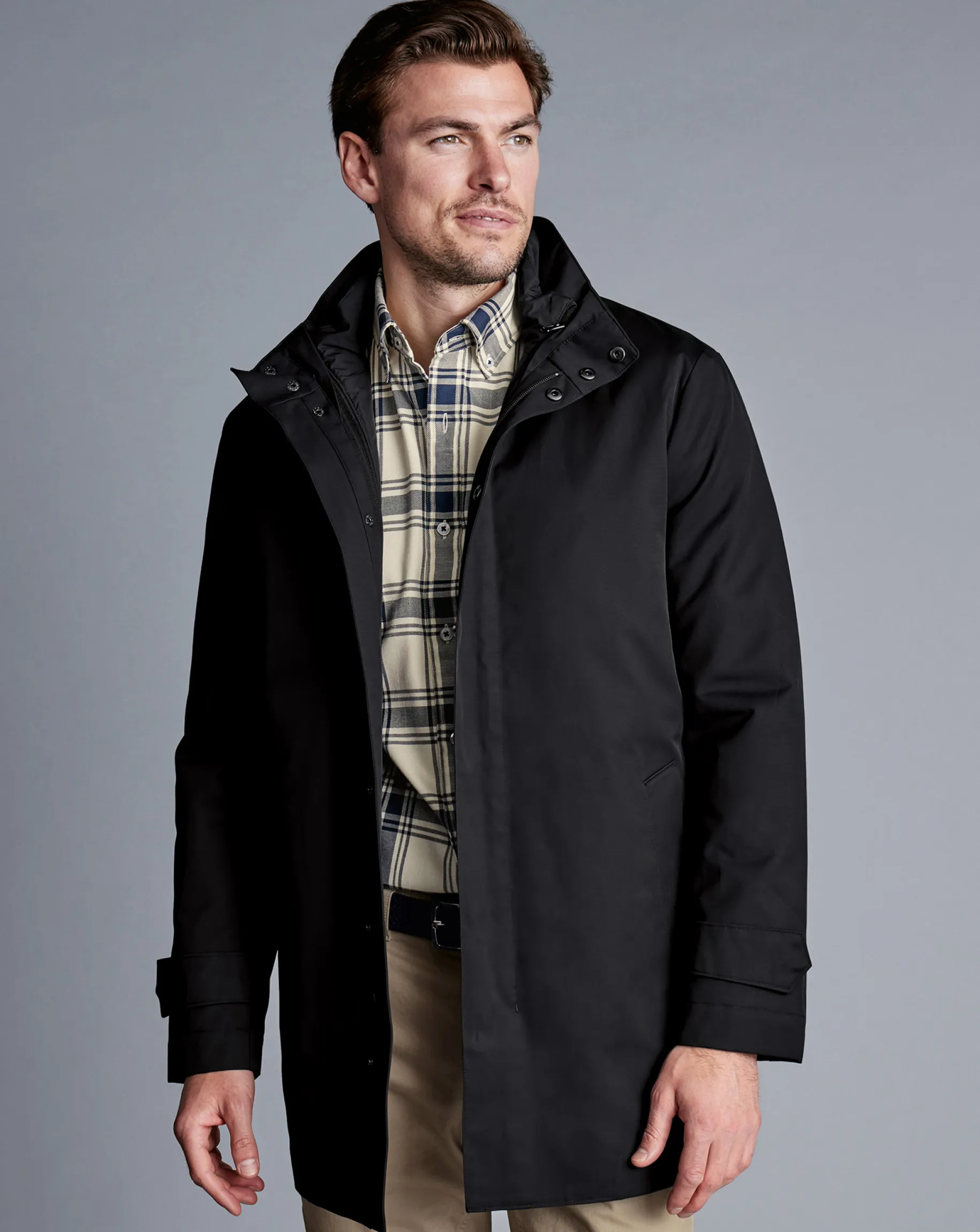 Coats|Raincoats<Charles Tyrwhitt 3-In-1 Rain Mac - Black