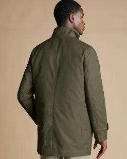 Coats|Raincoats<Charles Tyrwhitt 3-In-1 Rain Mac - Green Olive