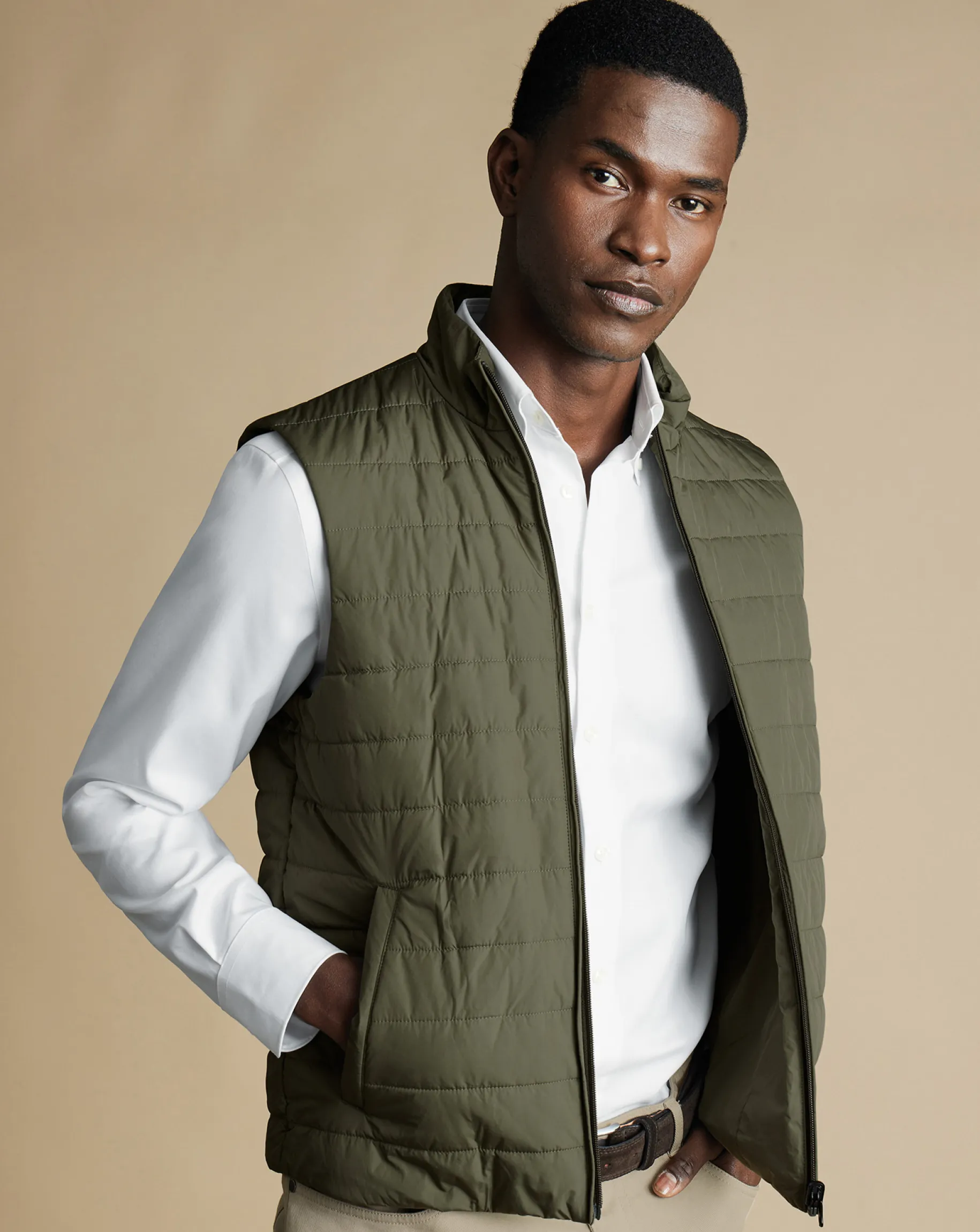Coats|Raincoats<Charles Tyrwhitt 3-In-1 Rain Mac - Green Olive