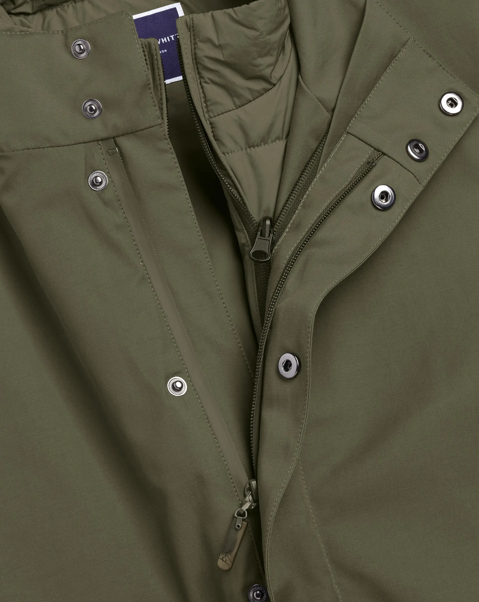 Coats|Raincoats<Charles Tyrwhitt 3-In-1 Rain Mac - Green Olive