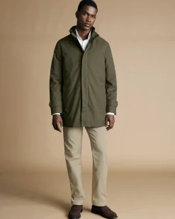 Coats|Raincoats<Charles Tyrwhitt 3-In-1 Rain Mac - Green Olive