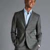 Suit Jackets|Blazers<Charles Tyrwhitt Italian Luxury Prince of Wales Check Suit Jacket - Grey