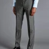 Suit Pants|Pants & Shorts<Charles Tyrwhitt Italian Luxury Prince of Wales Check Suit Pants - Grey