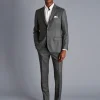 Suit Jackets|Blazers<Charles Tyrwhitt Italian Luxury Stretch Flannel Suit Jacket - Grey