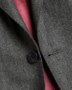 Suit Jackets|Blazers<Charles Tyrwhitt Italian Luxury Stretch Flannel Suit Jacket - Grey