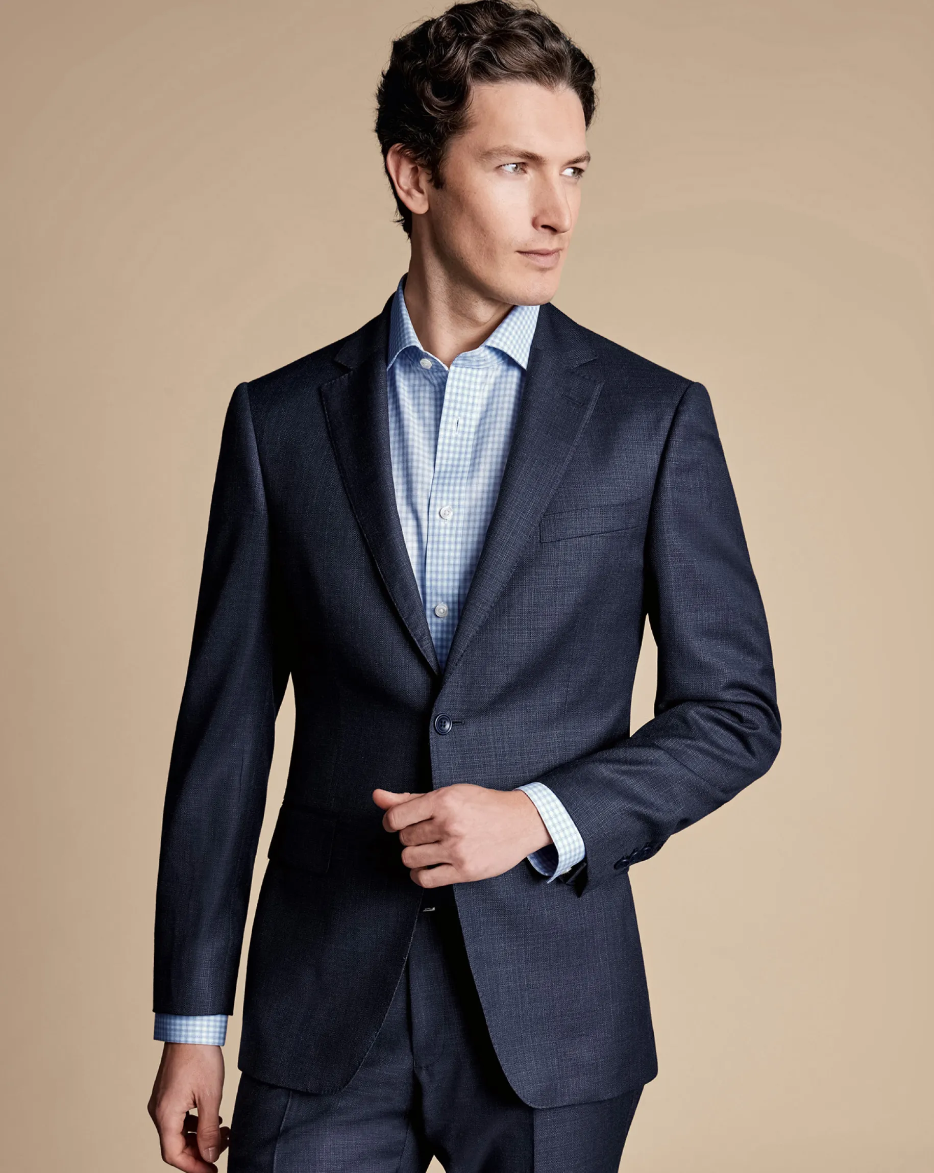 Seasonal Looks|Suit Jackets<Charles Tyrwhitt Italian Luxury Suit Jacket - Denim Blue