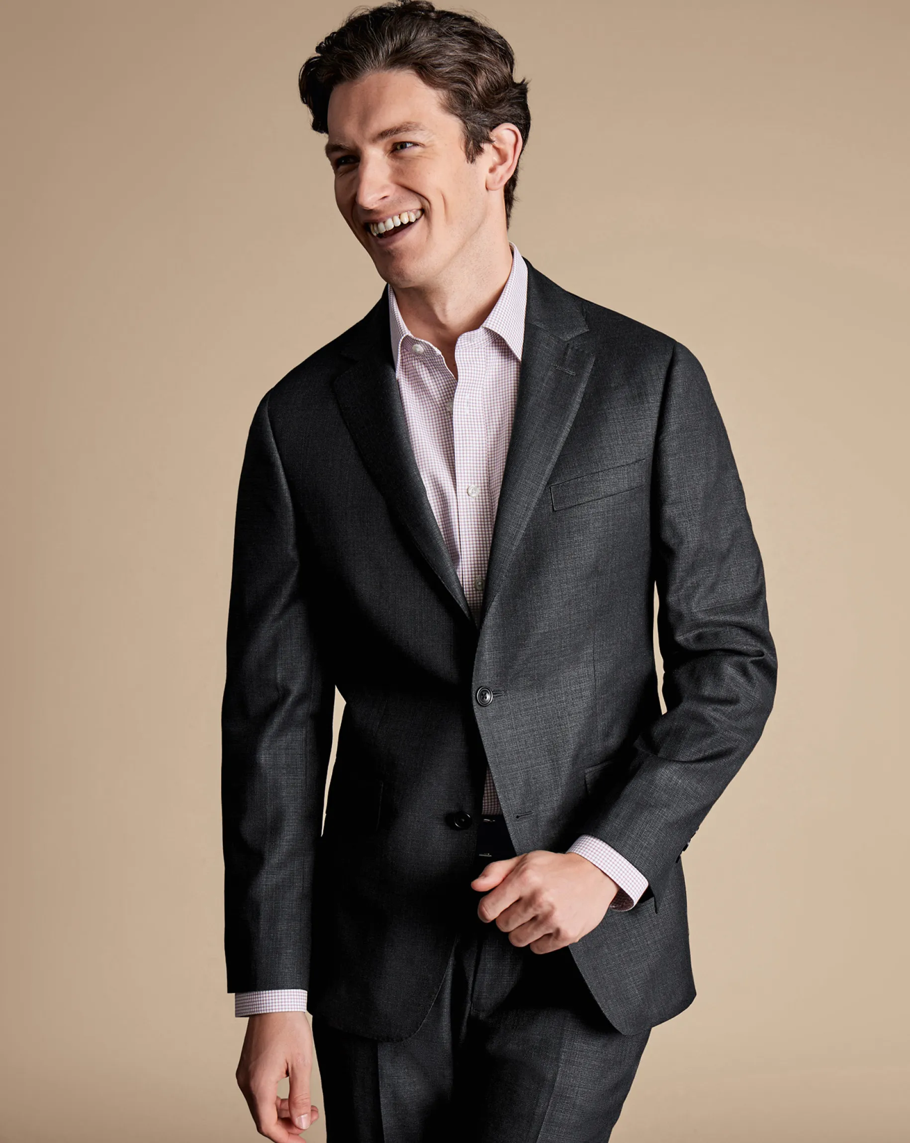 Suit Jackets|Blazers<Charles Tyrwhitt Italian Luxury Suit Jacket - Grey Charcoal