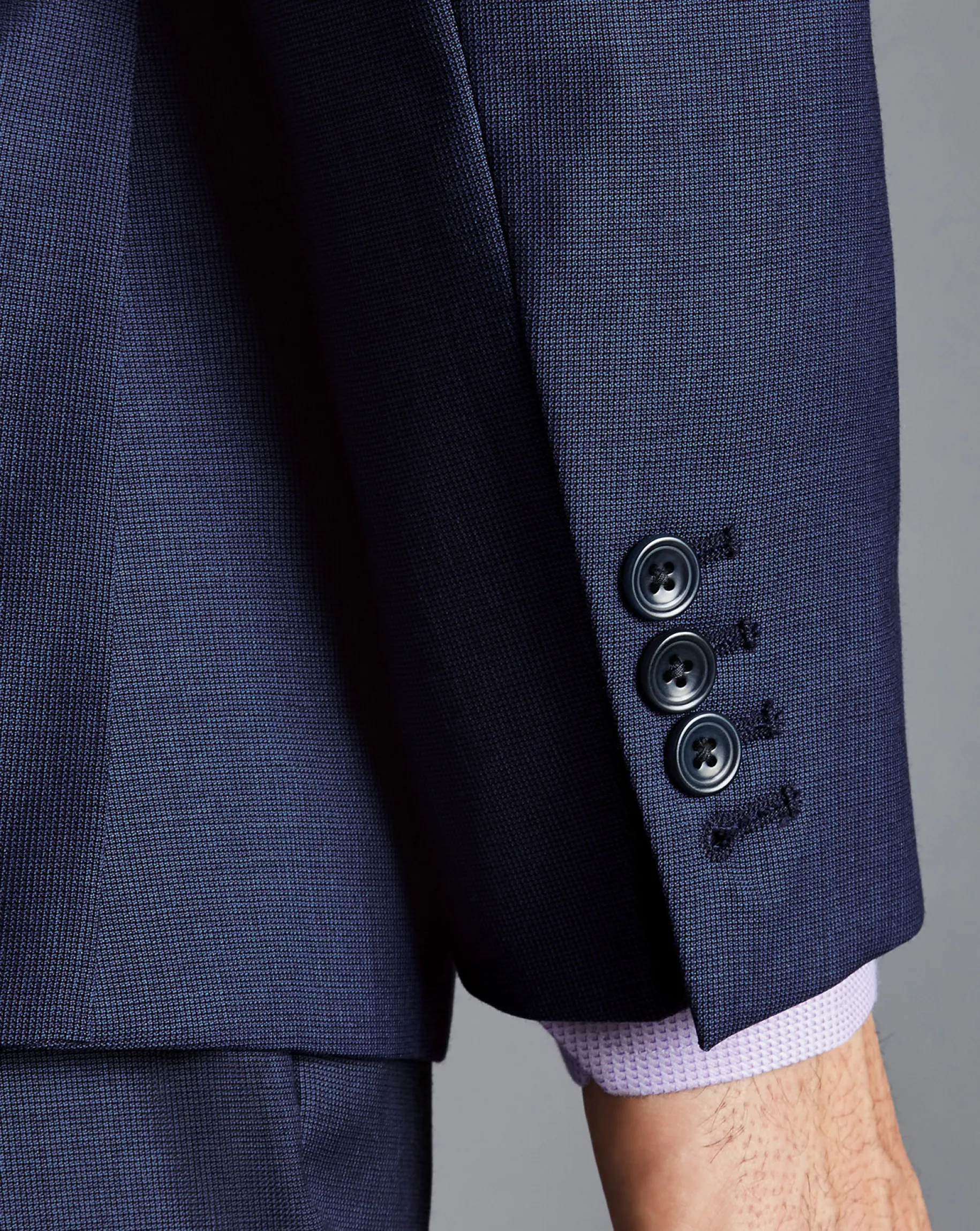 Suit Jackets|Blazers<Charles Tyrwhitt Italian Luxury Textured Suit Jacket - Indigo Blue
