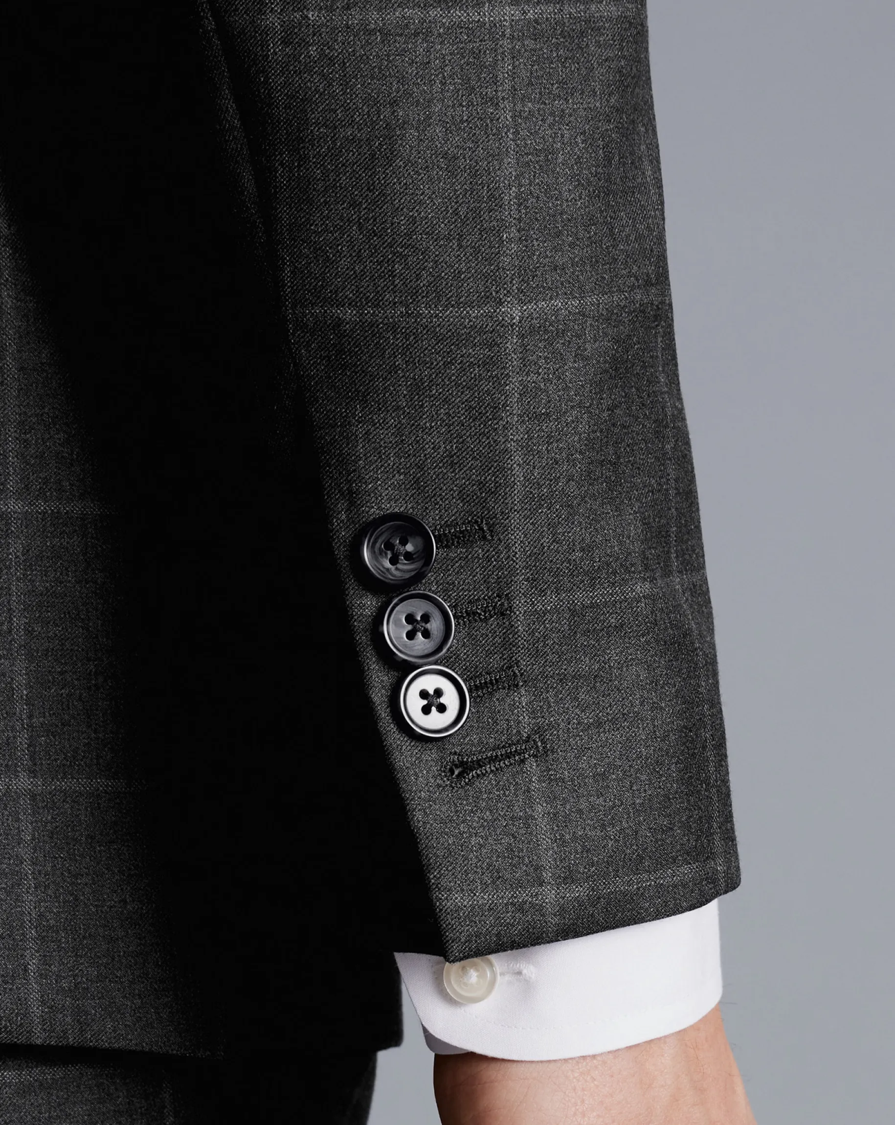 Suit Jackets|Blazers<Charles Tyrwhitt Italian Luxury Windowpane Suit Jacket - Grey