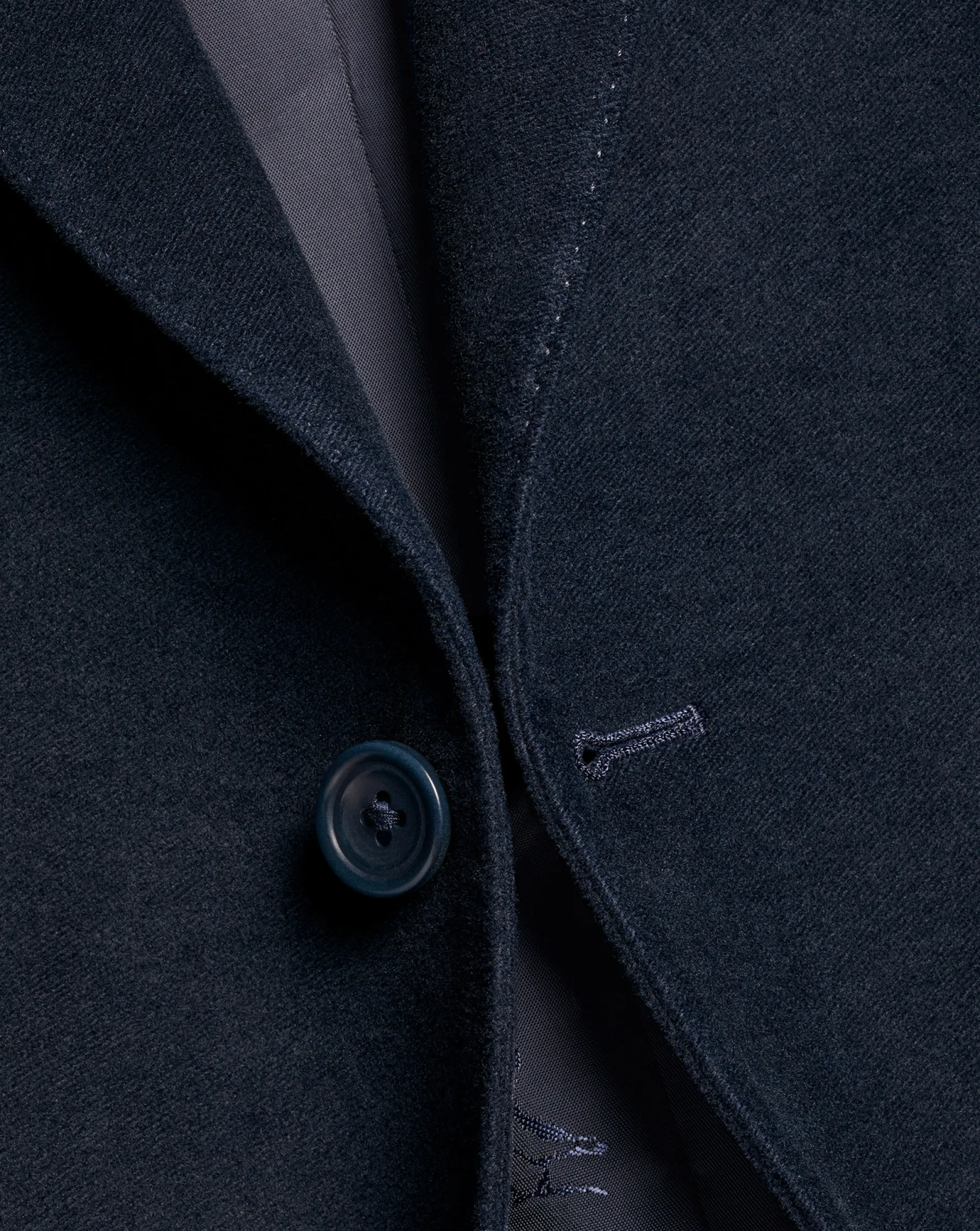 Blazers|Navy<Charles Tyrwhitt Italian Moleskin Jacket - Navy