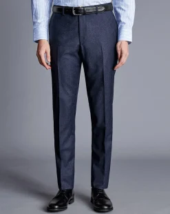 Suit Pants<Charles Tyrwhitt Italian Pindot Suit Pants - Denim Blue