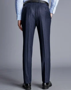 Suit Pants<Charles Tyrwhitt Italian Pindot Suit Pants - Denim Blue