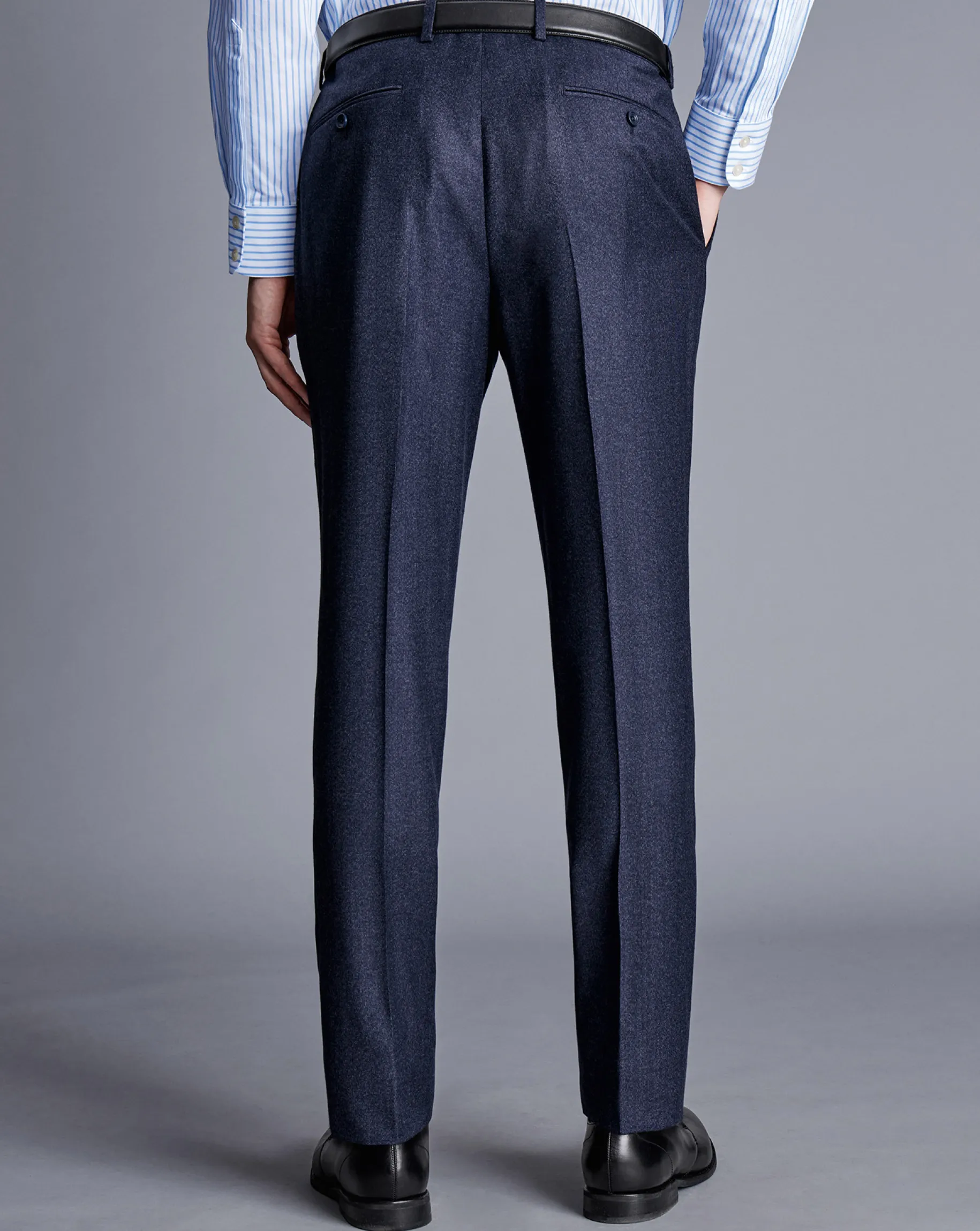 Suit Pants<Charles Tyrwhitt Italian Pindot Suit Pants - Denim Blue