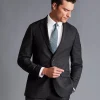 Suit Jackets|Blazers<Charles Tyrwhitt Italian Prince of Wales Check Suit Jacket - Charcoal Grey