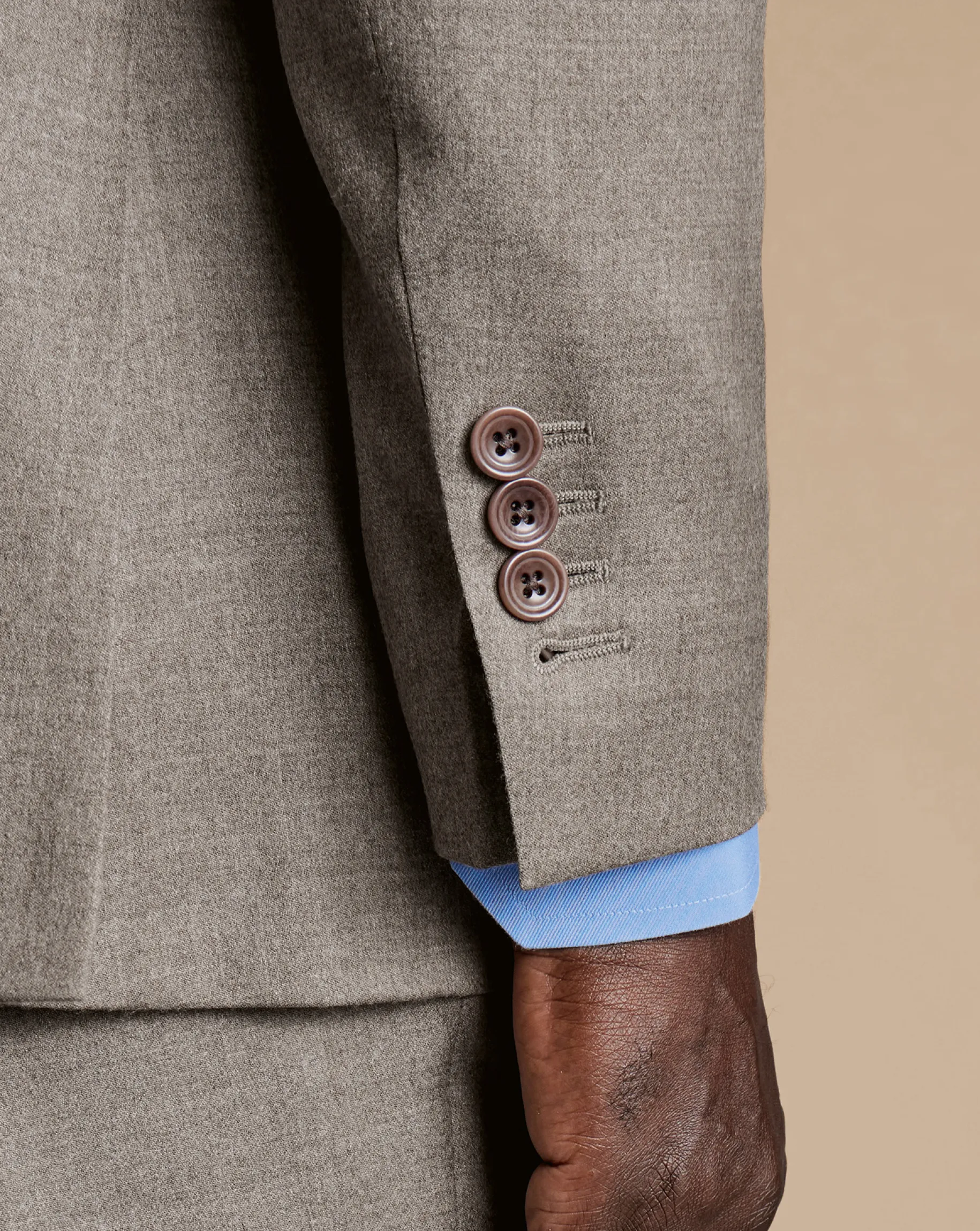 Suit Jackets|Blazers<Charles Tyrwhitt Italian Twill Suit Jacket - Taupe