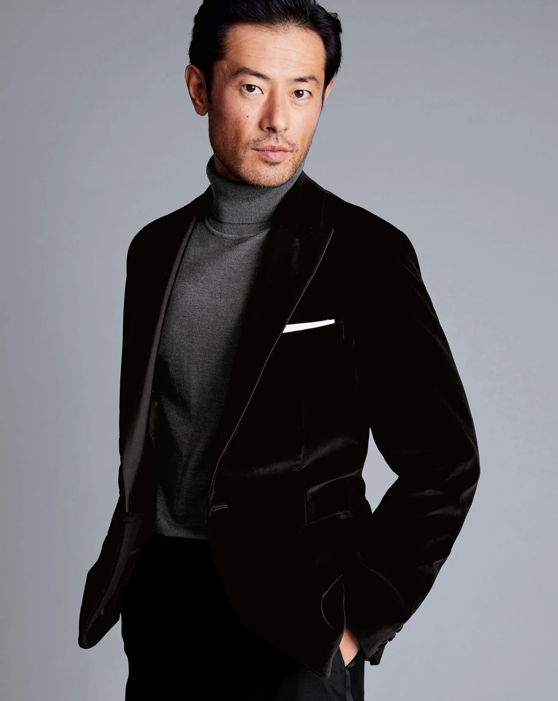 Black Tie|Wedding<Charles Tyrwhitt Italian Velvet Jacket - Black