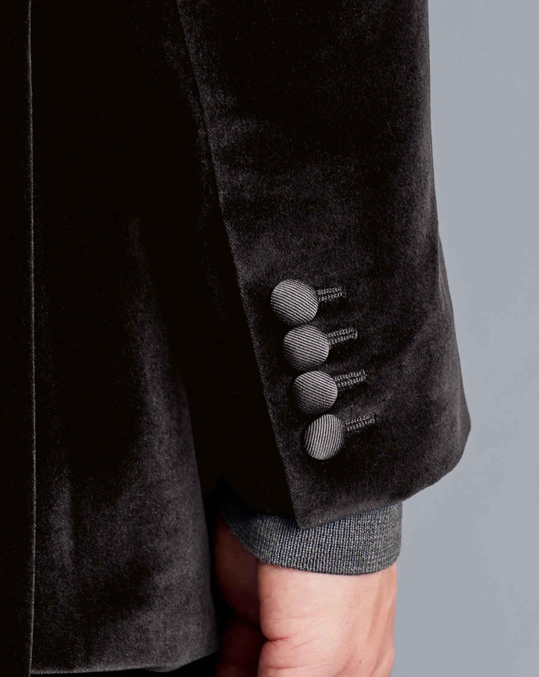 Black Tie|Wedding<Charles Tyrwhitt Italian Velvet Jacket - Black