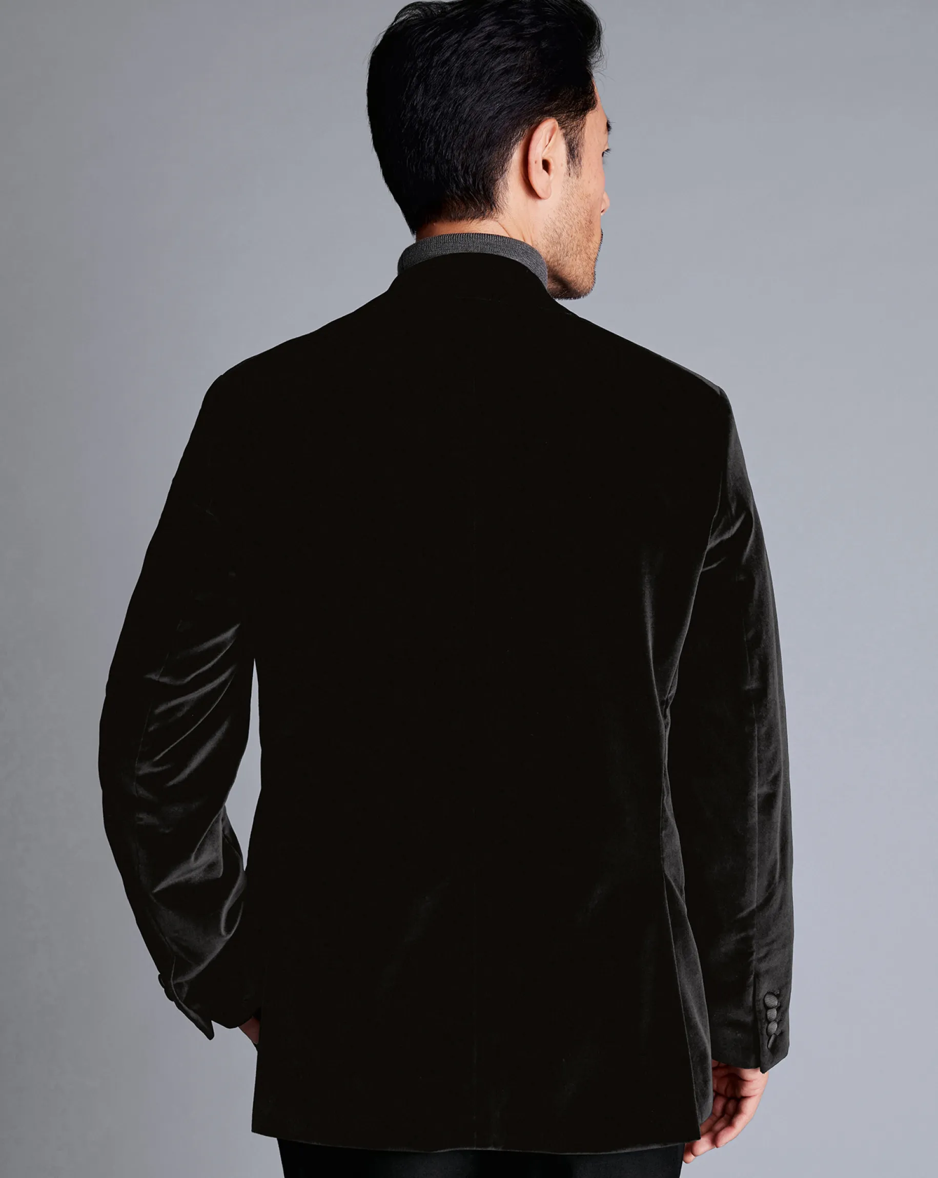 Black Tie|Wedding<Charles Tyrwhitt Italian Velvet Jacket - Black