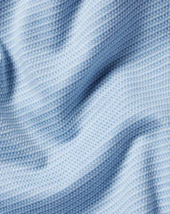 Shirt Sale|Polos<Charles Tyrwhitt Jacquard Polo - Cornflower Blue