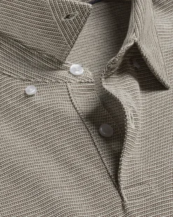 Shirt Sale|Polos<Charles Tyrwhitt Jacquard Polo - Mocha