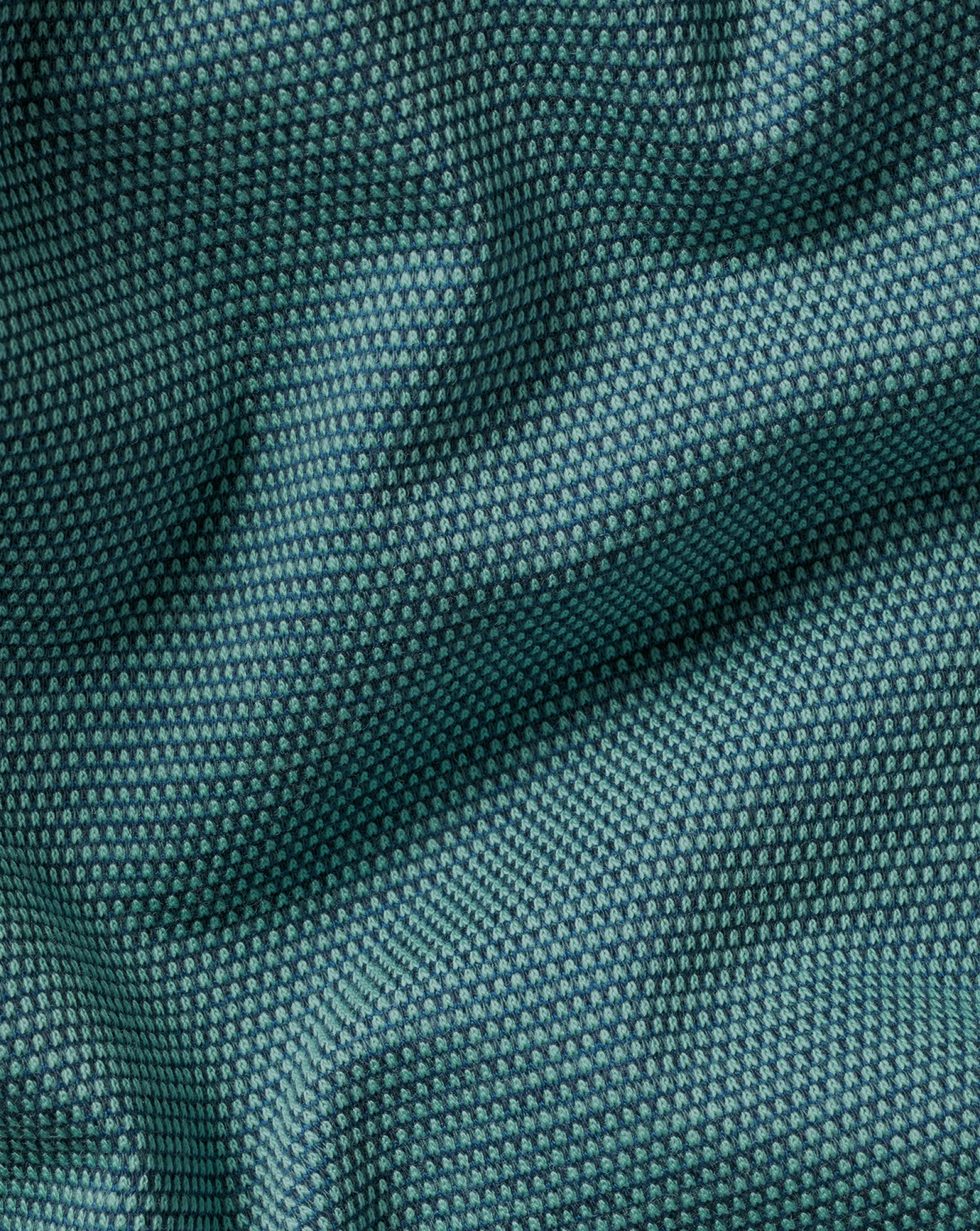 Shirt Sale|Polos<Charles Tyrwhitt Jacquard Polo - Petrol Blue