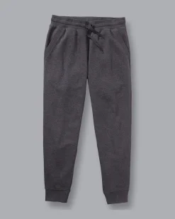 Pants & Shorts<Charles Tyrwhitt Jersey Joggers - Dark Grey Melange