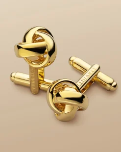 Cufflinks|Evening Accessories<Charles Tyrwhitt Knot Cufflinks - Gold